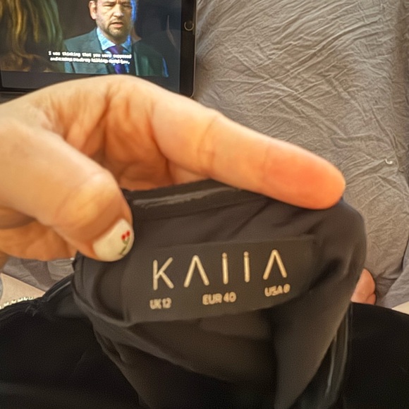 Kaiia diamonte plunge cut velvet mini dress - Picture 10 of 10